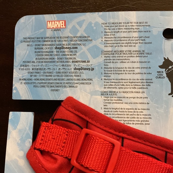 Disneyland Spiderman Dog Harness Large - Picture 3 of 8